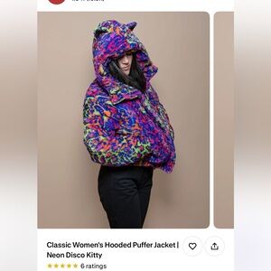 NWT Hooded puffer jacket *with ears*